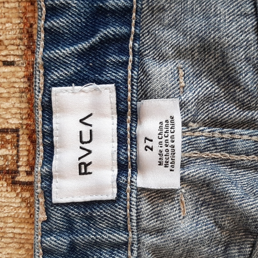 RVCA Hight Waisted Crop Jeans Size 27 - Picture 3 of 12